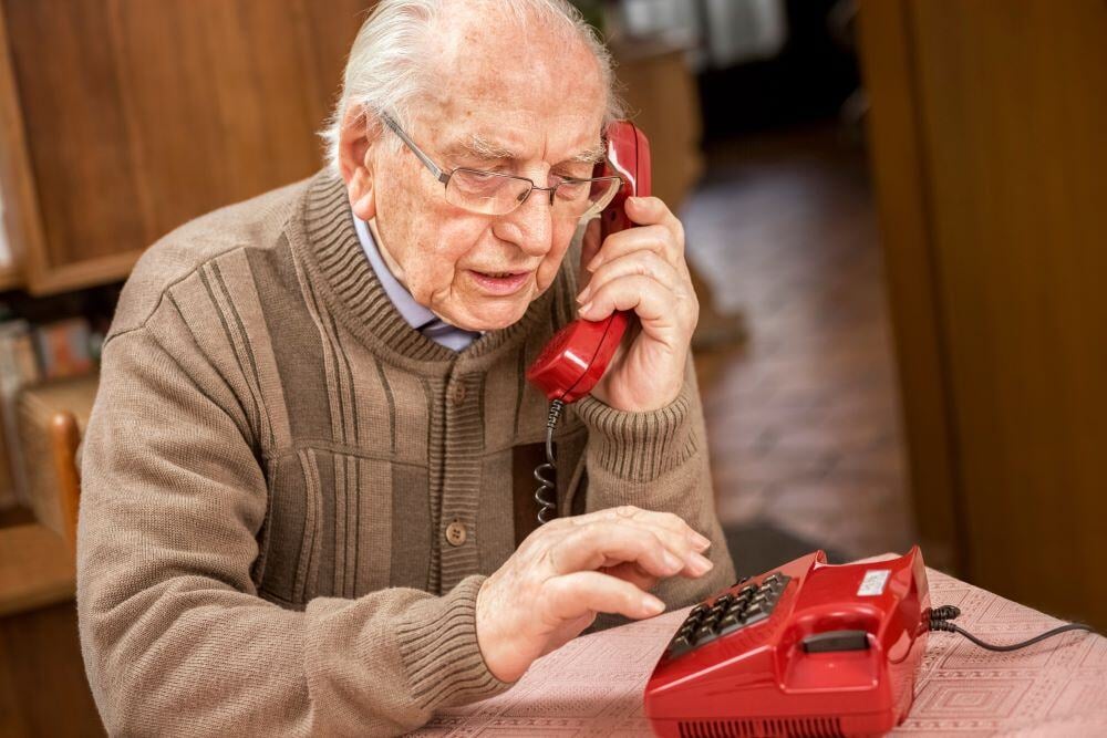 care-home-resident-on-telephone