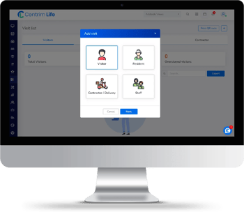PCS Centrim Life Visitors Module