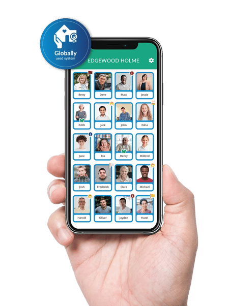 PCS AU Device in hand - global badge