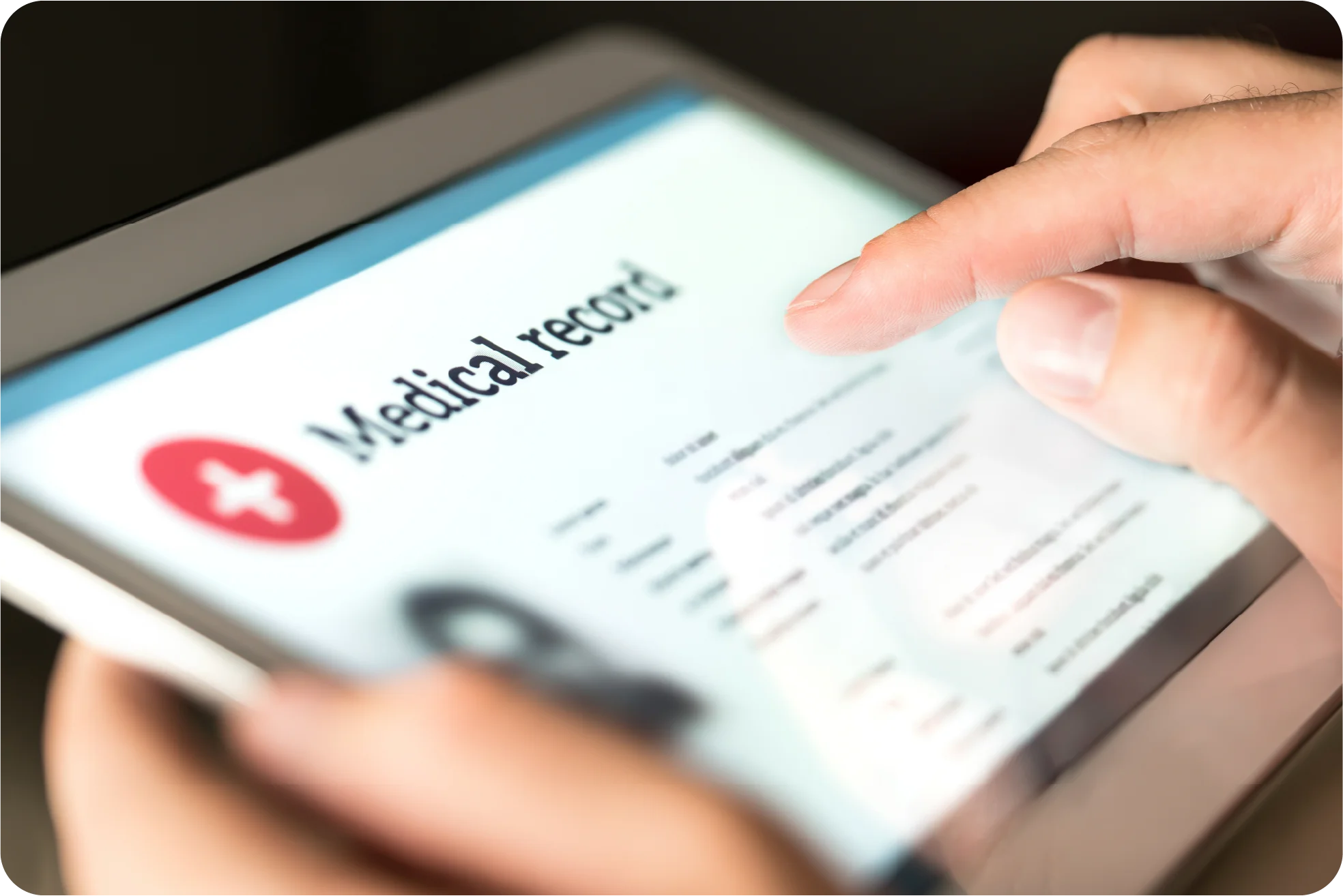Madical-information-on-tablet